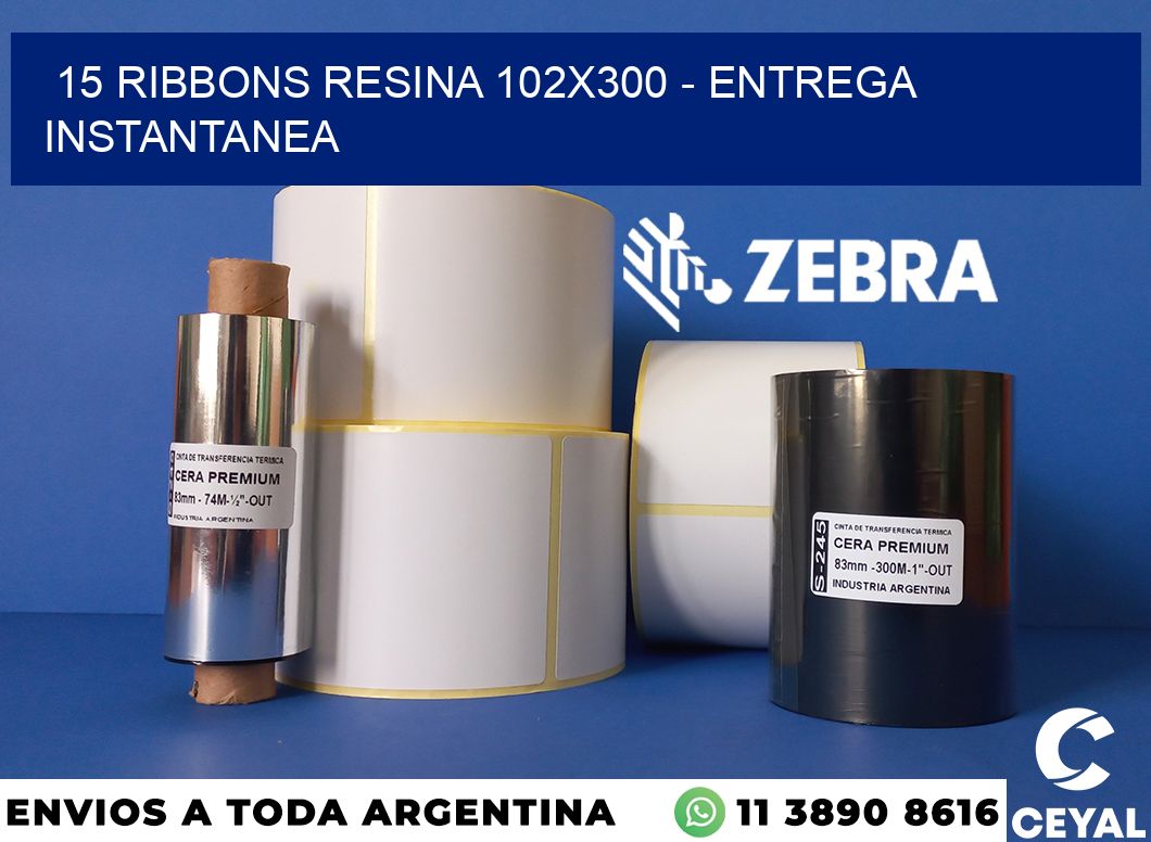 15 Ribbons resina 102x300 - entrega instantanea