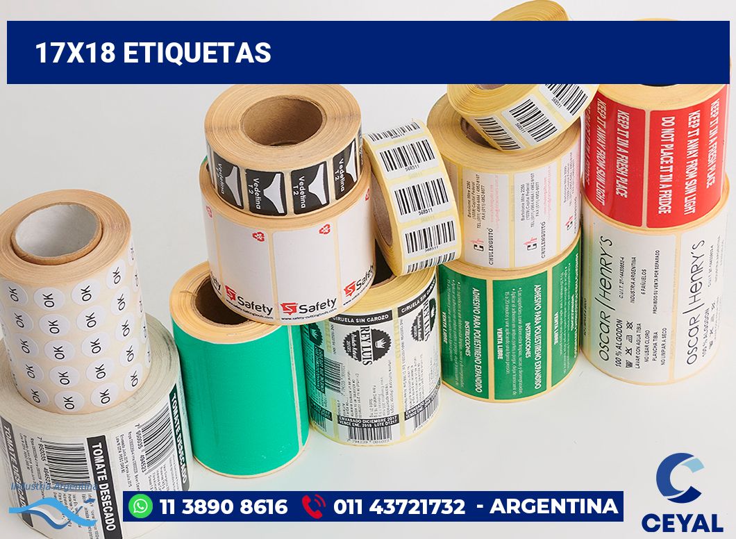 17x18 Etiquetas