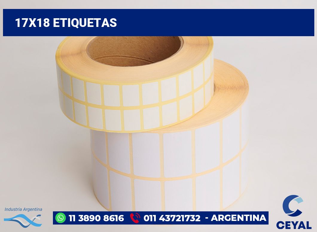 17x18 Etiquetas