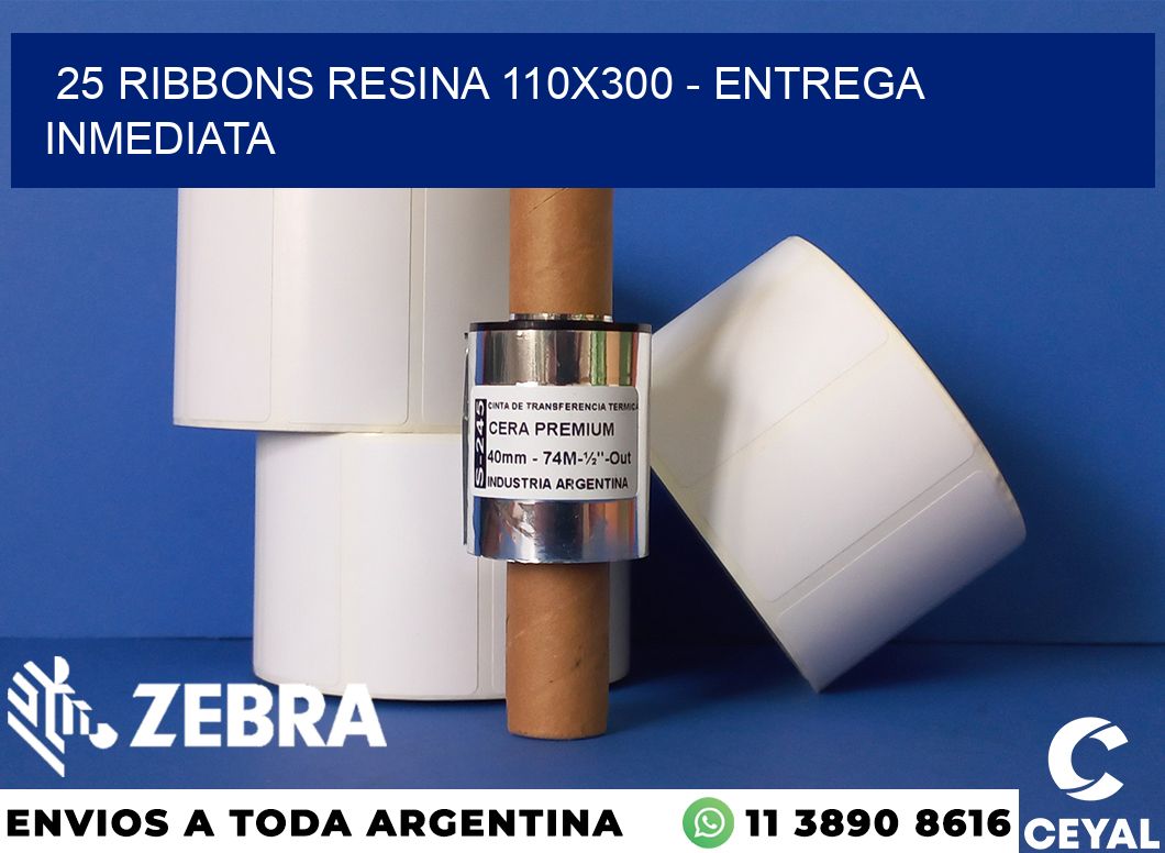 25 Ribbons resina 110x300 - Entrega inmediata