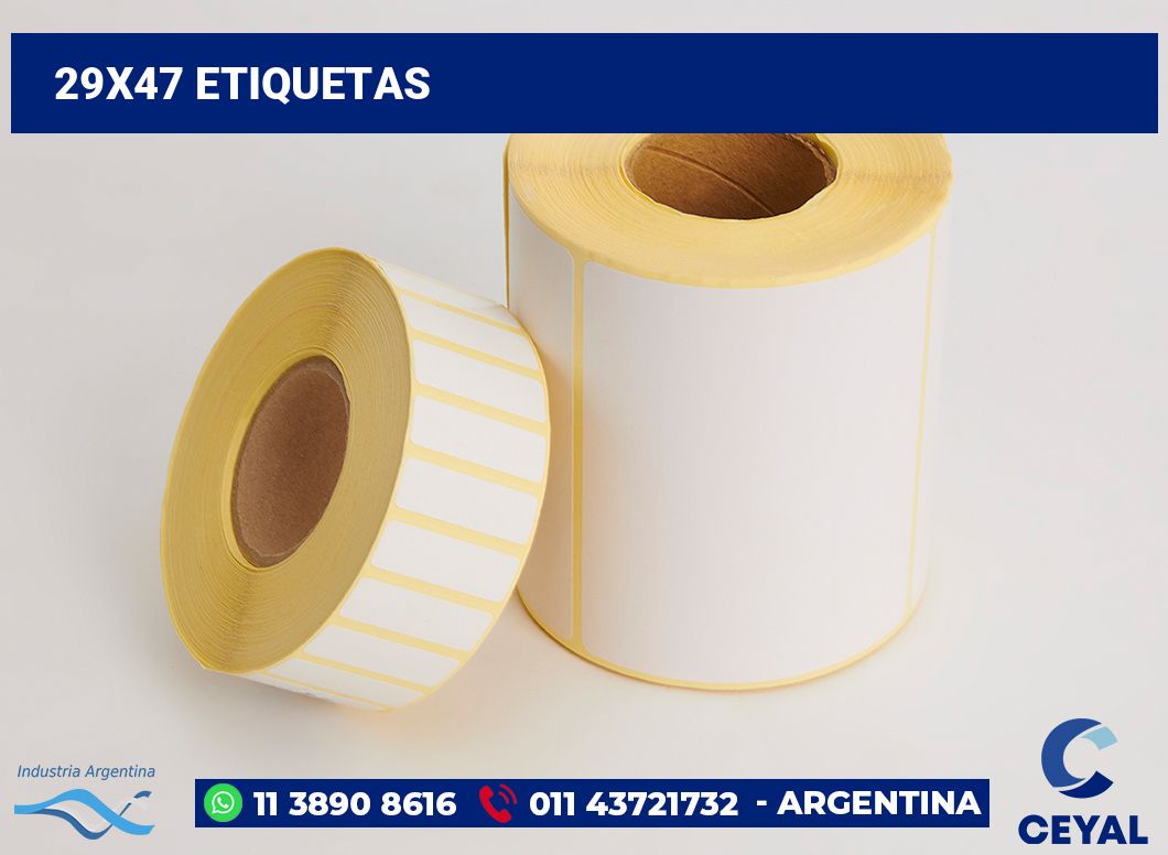 29x47 Etiquetas