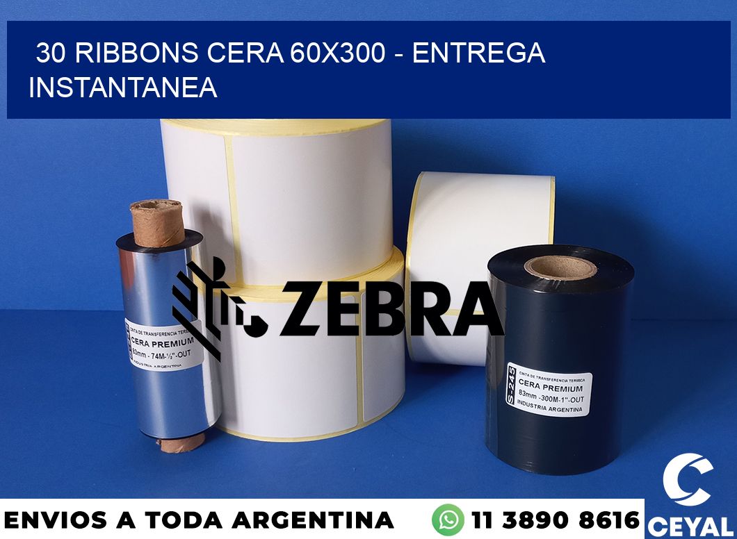 30 Ribbons cera 60x300 - entrega instantanea