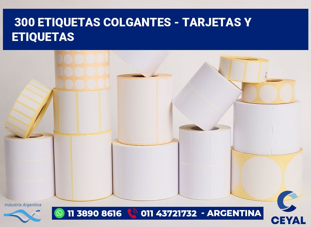 300 Etiquetas colgantes - tarjetas y etiquetas