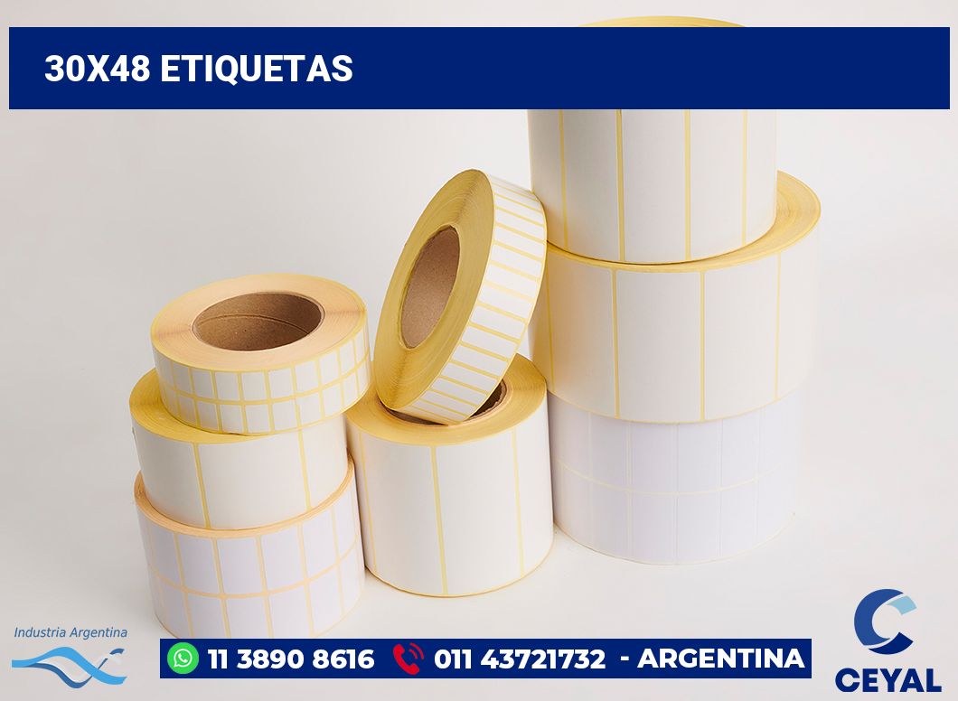 30x48 Etiquetas