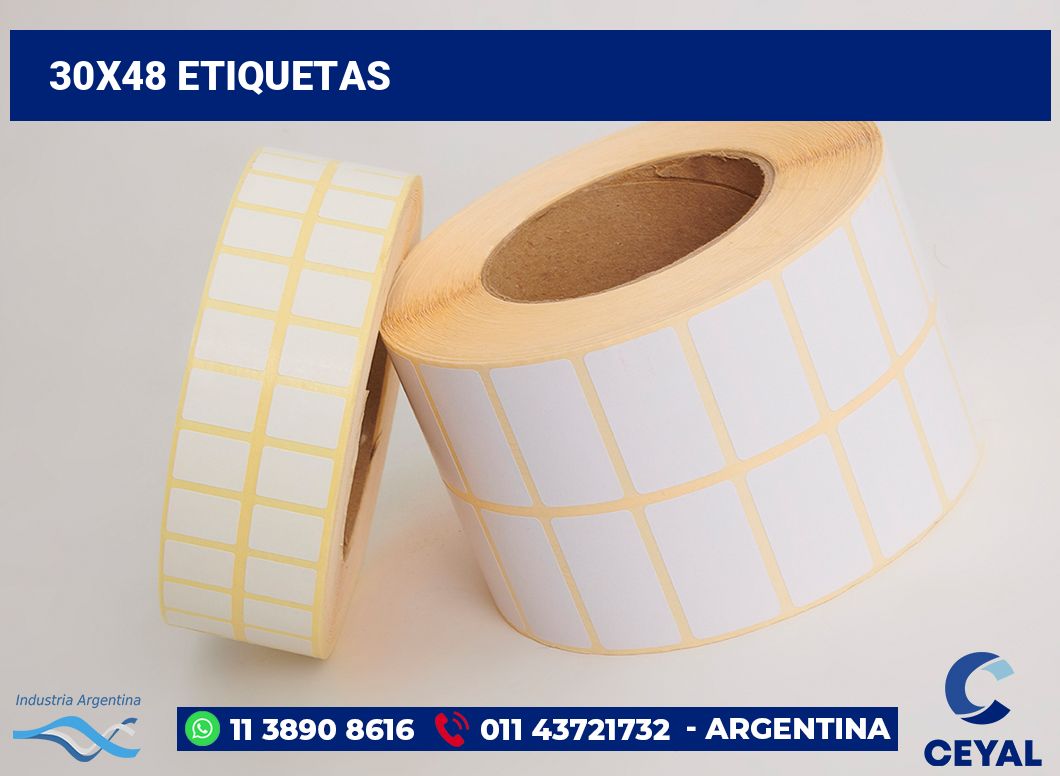 30x48 Etiquetas