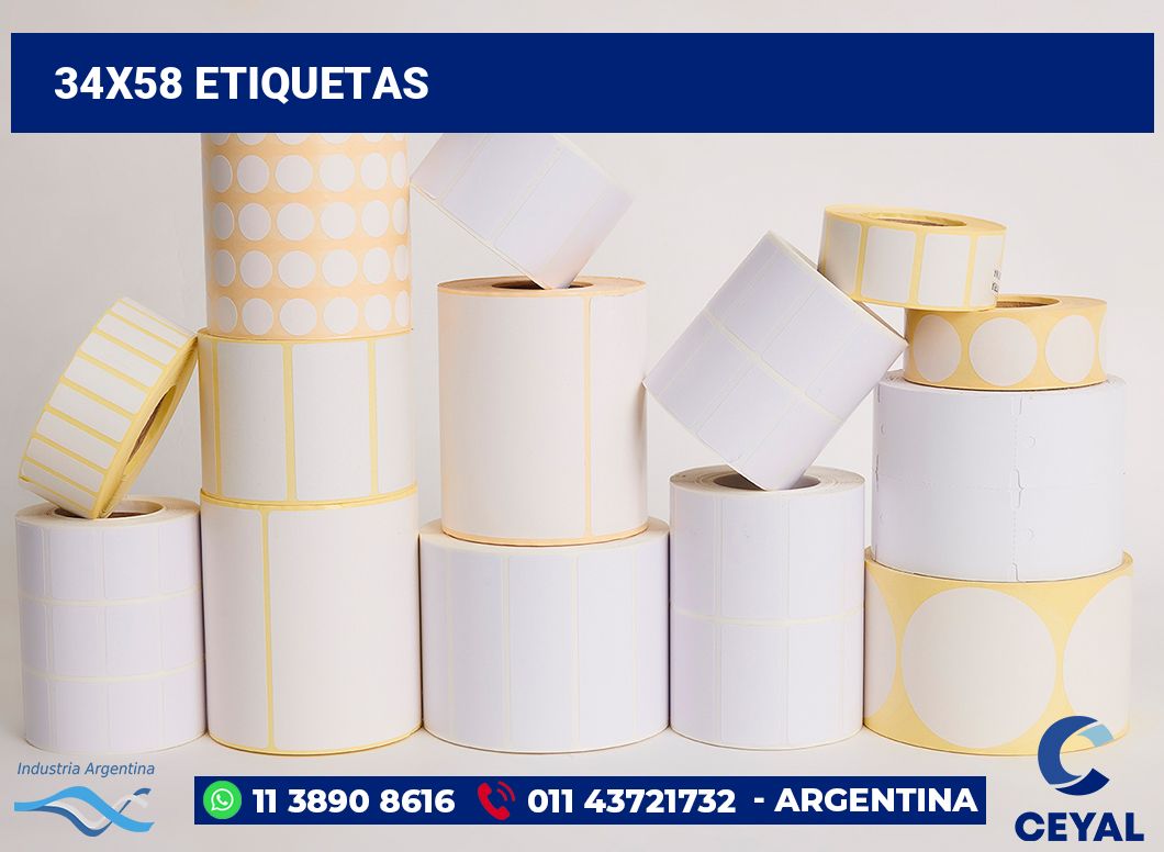 34x58 Etiquetas