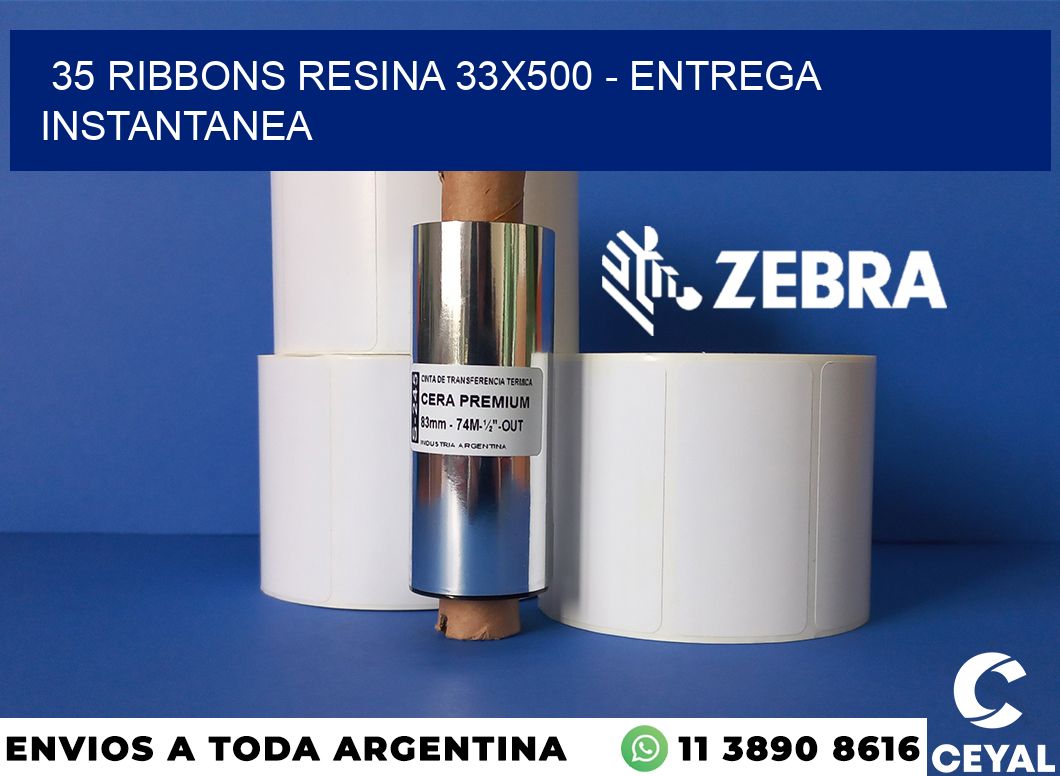 35 Ribbons resina 33x500 - entrega instantanea