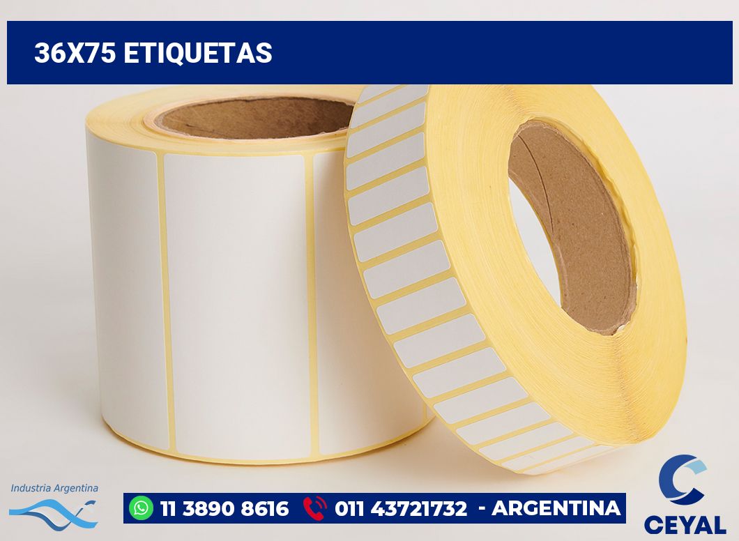 36x75 Etiquetas