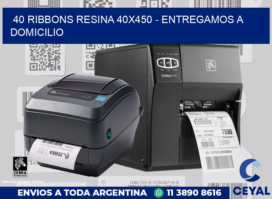 40 Ribbons resina 40x450 - entregamos a domicilio