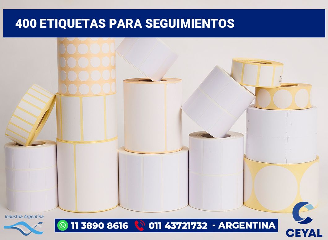 400 Etiquetas para seguimientos