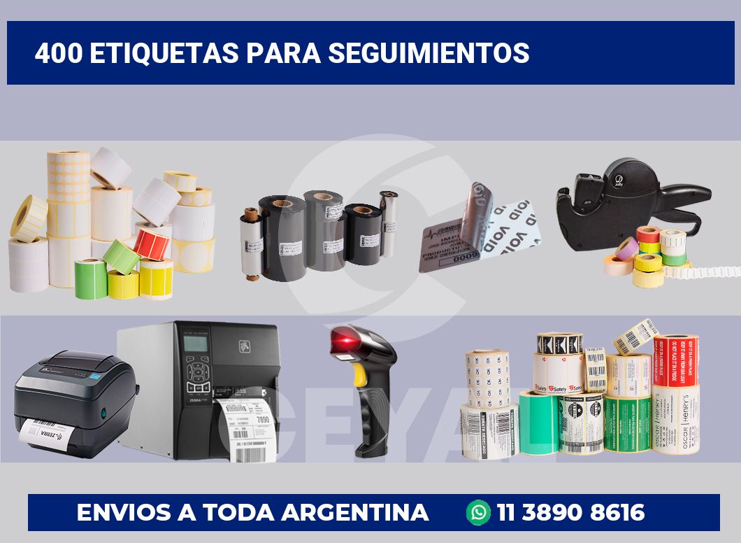 400 Etiquetas para seguimientos