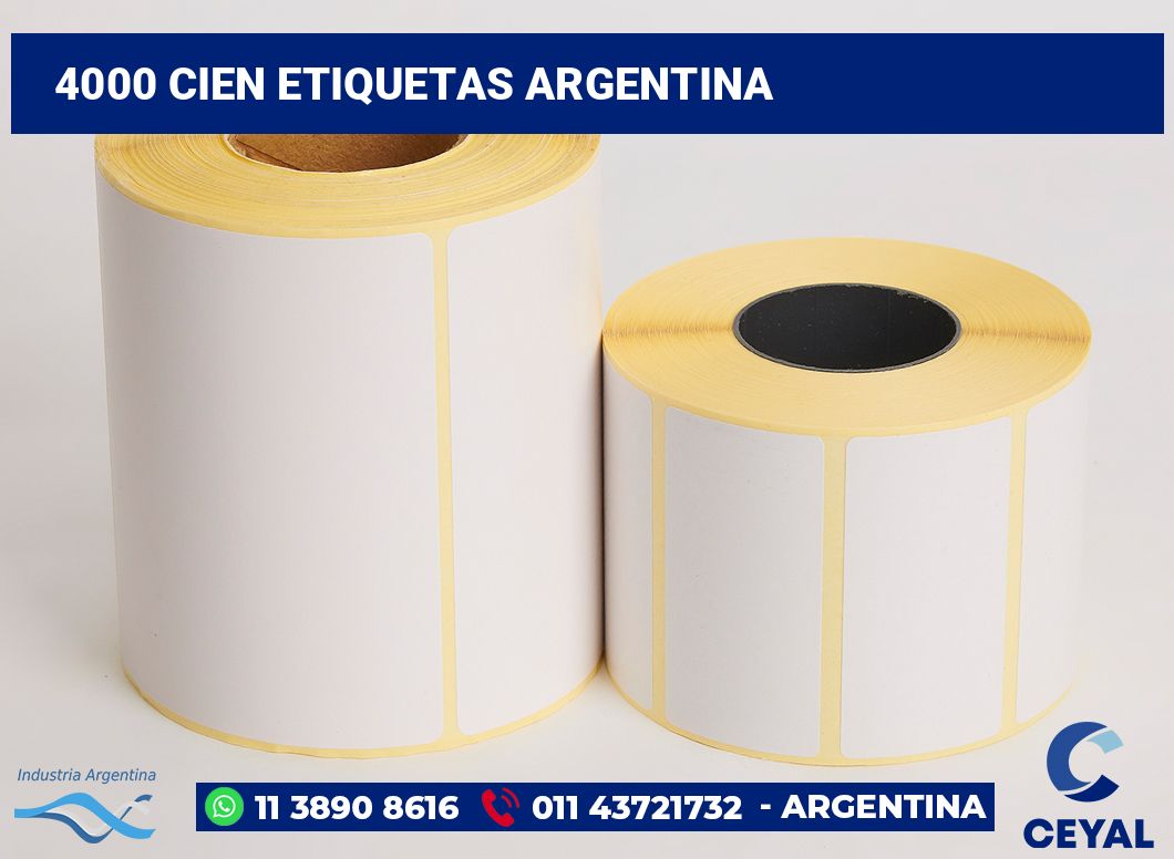 4000 Cien etiquetas argentina