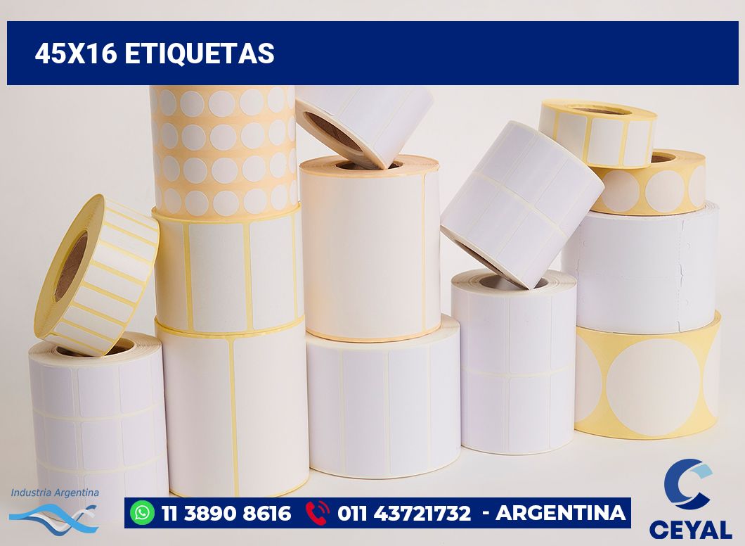 45x16 Etiquetas