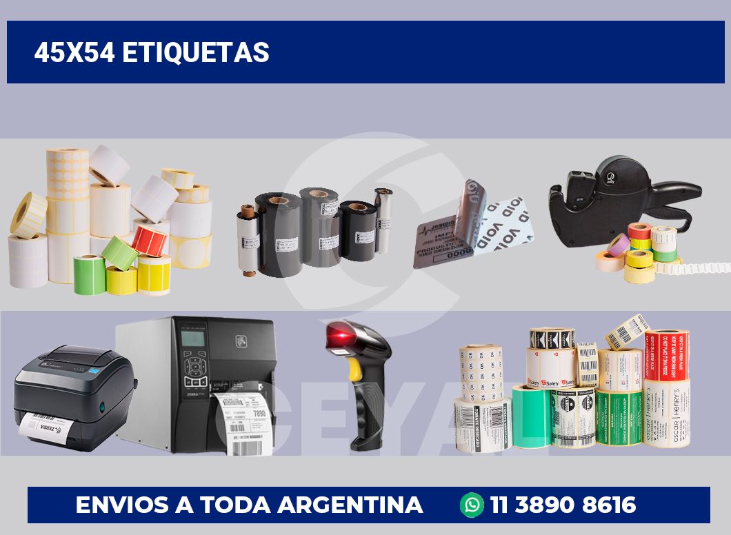 45×54 Etiquetas