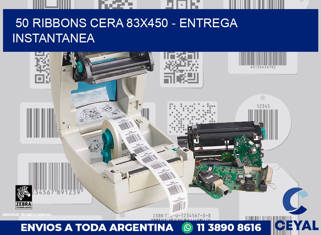 50 Ribbons cera 83x450 - entrega instantanea