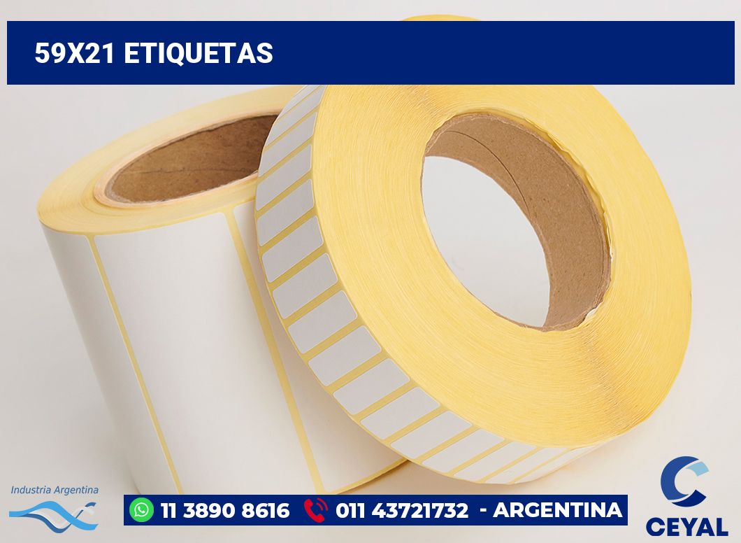 59x21 Etiquetas