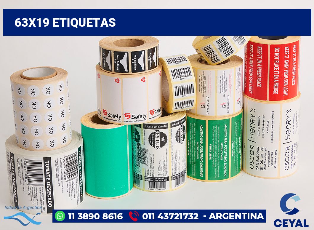 63x19 Etiquetas