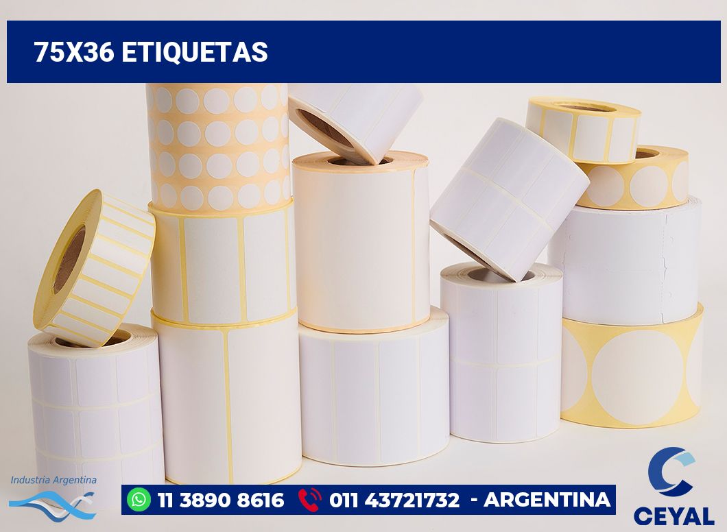 75x36 Etiquetas