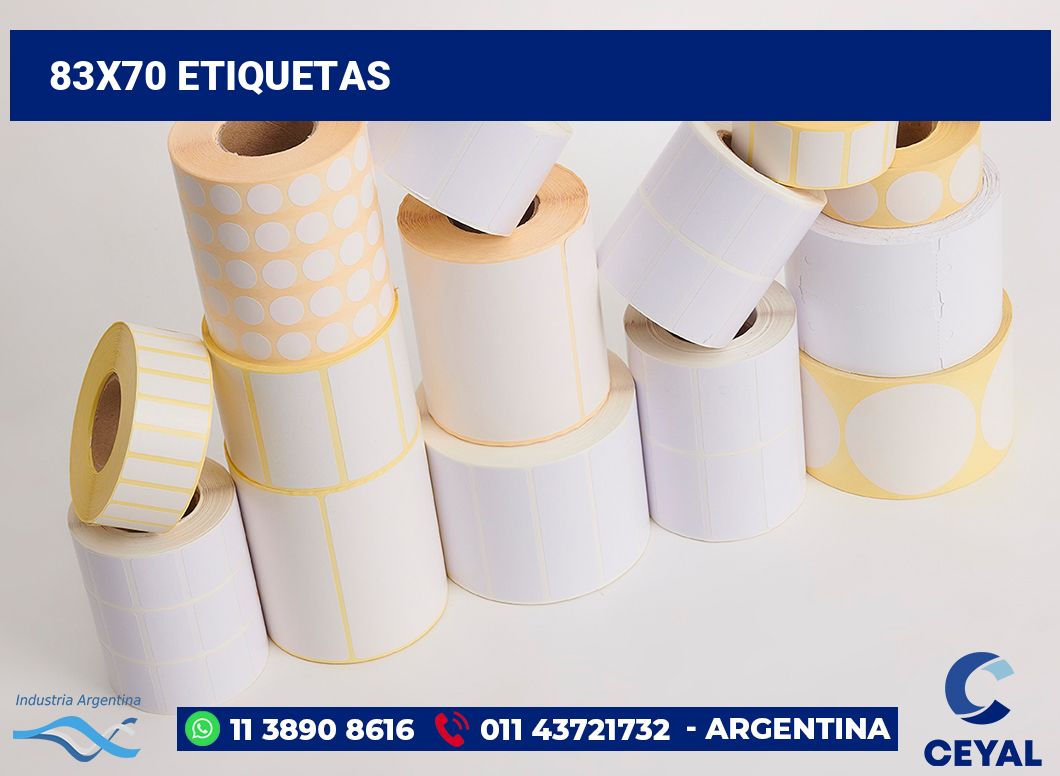 83x70 Etiquetas