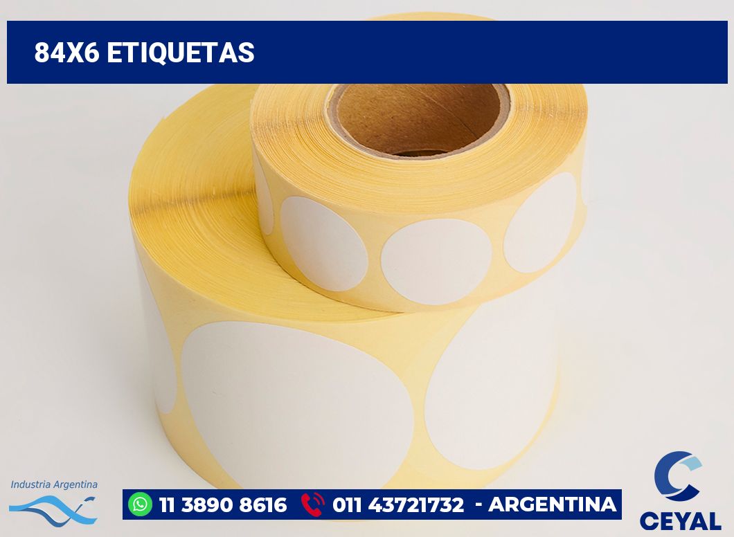 84x6 Etiquetas
