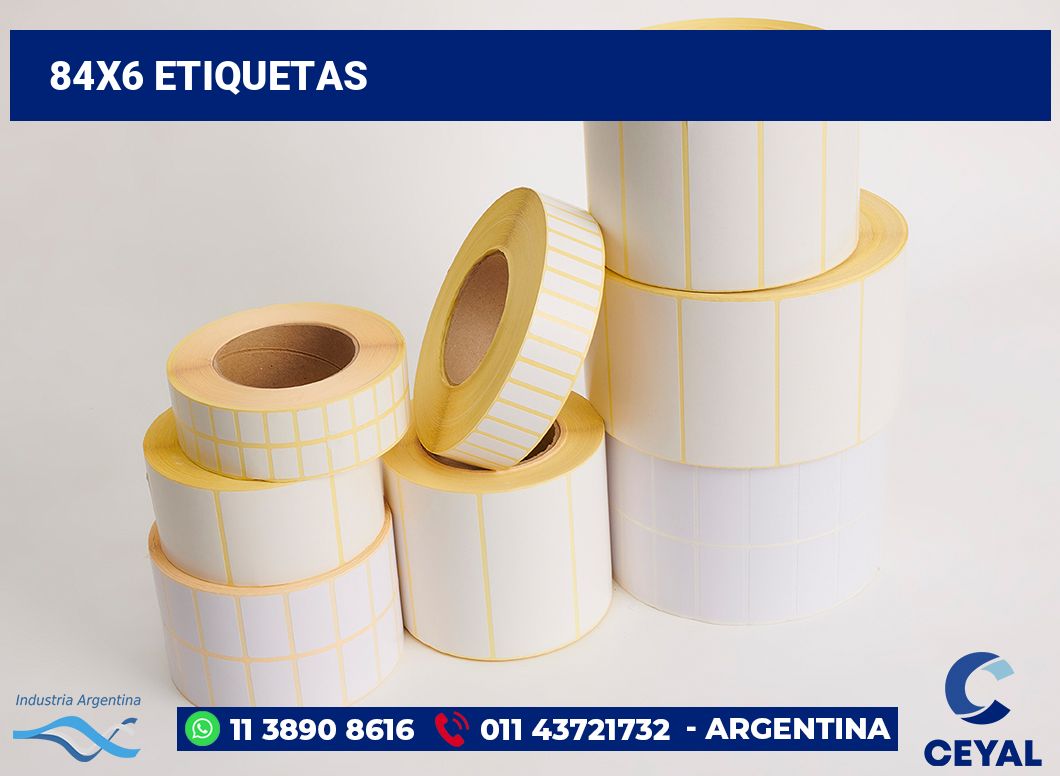 84x6 Etiquetas