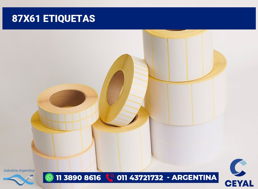 87x61 Etiquetas