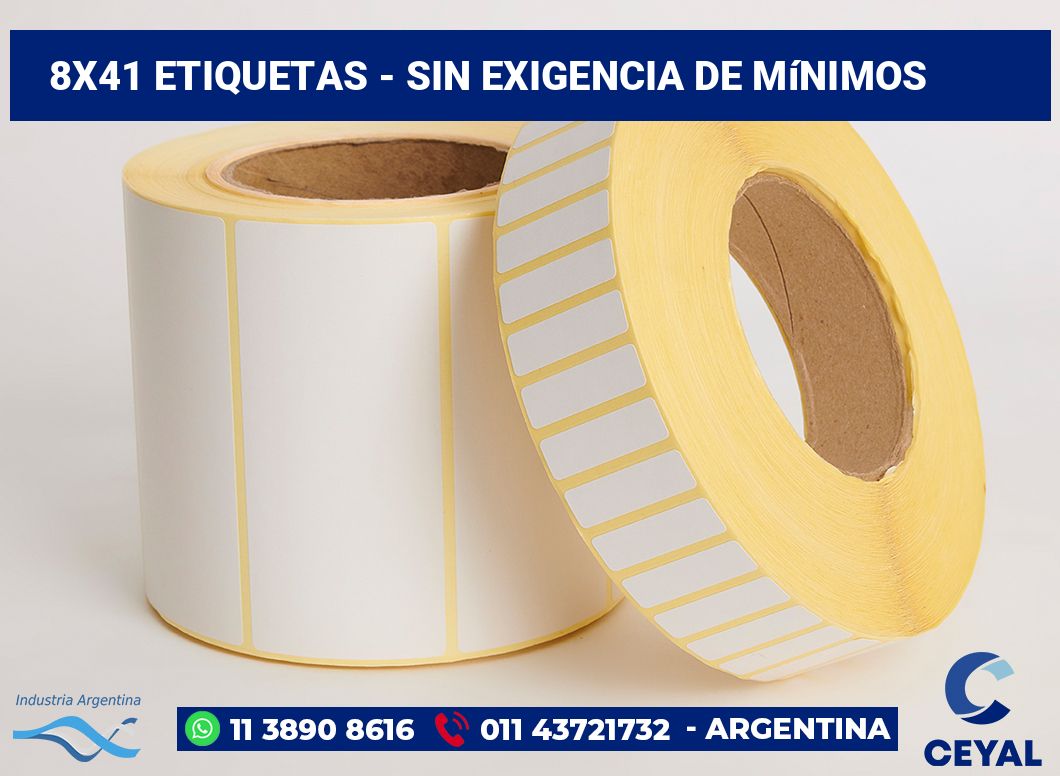 8x41 Etiquetas