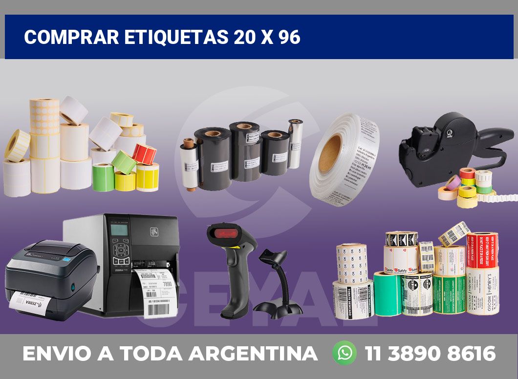 Comprar etiquetas 20 x 96