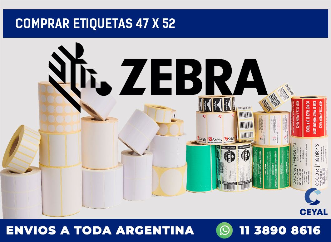 Comprar etiquetas 47 x 52