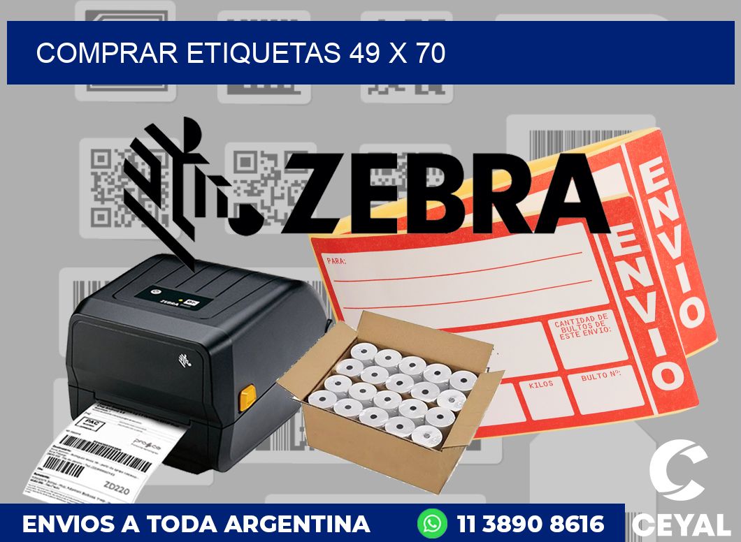 Comprar etiquetas 49 x 70