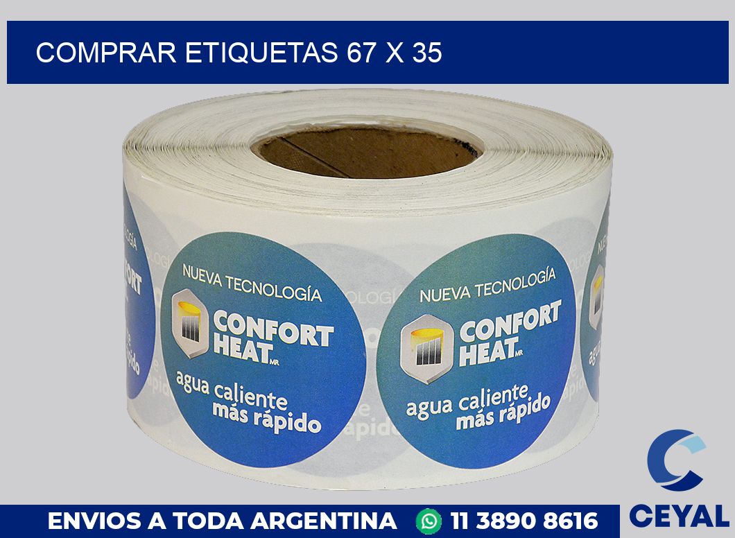 Comprar etiquetas 67 x 35