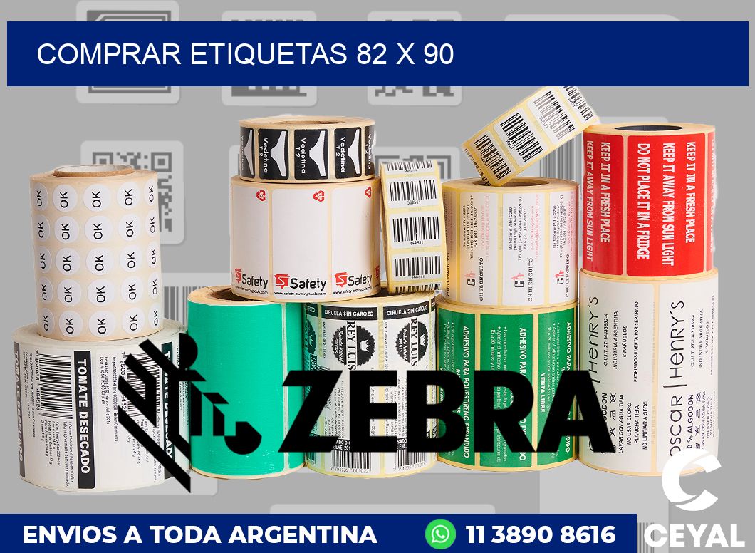 Comprar etiquetas 82 x 90