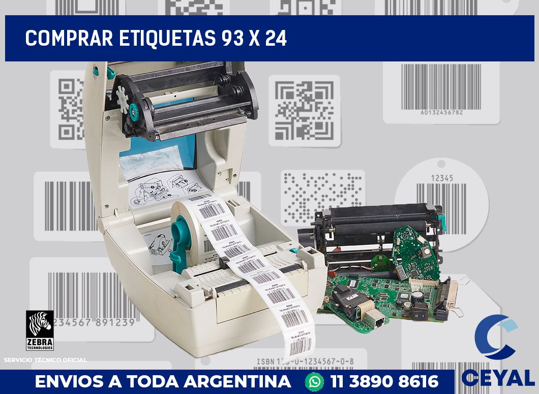 Comprar etiquetas 93 x 24