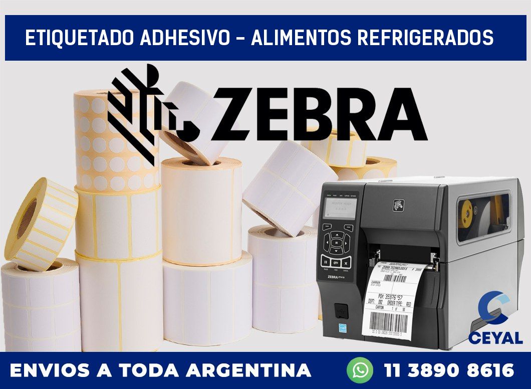 Etiquetado adhesivo - alimentos refrigerados