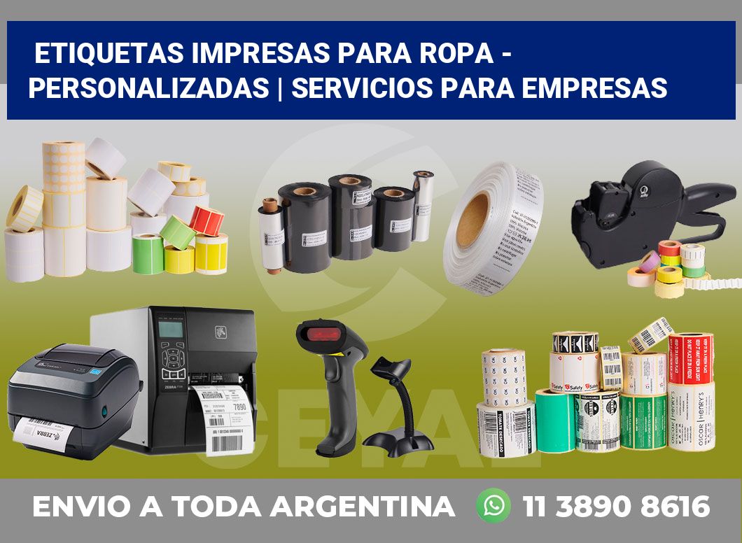 Etiquetas Impresas para ropa – Personalizadas | Servicios para empresas
