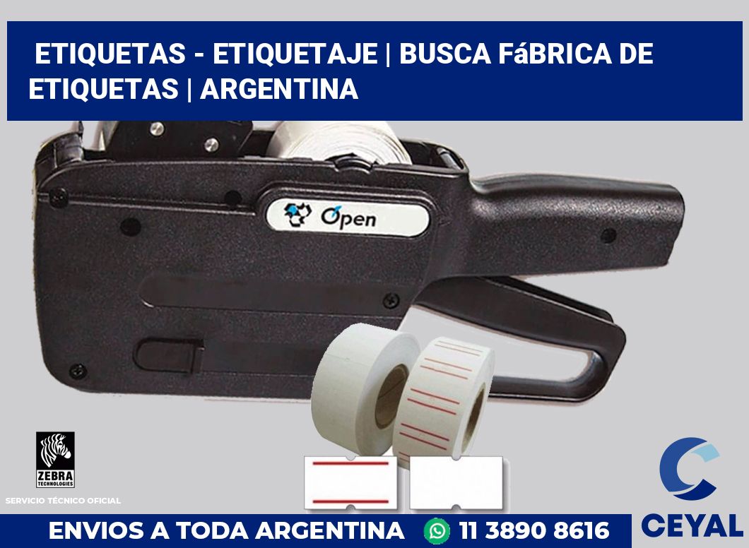 Etiquetas - etiquetaje | Busca fábrica de etiquetas | Argentina