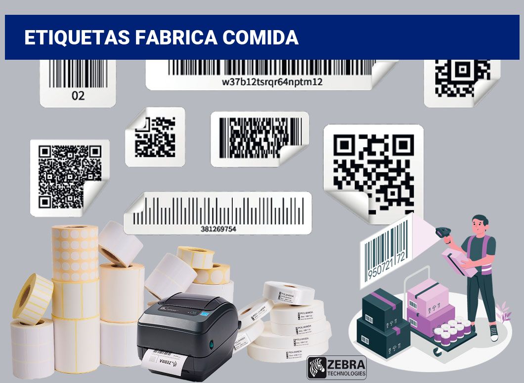 Etiquetas fabrica comida