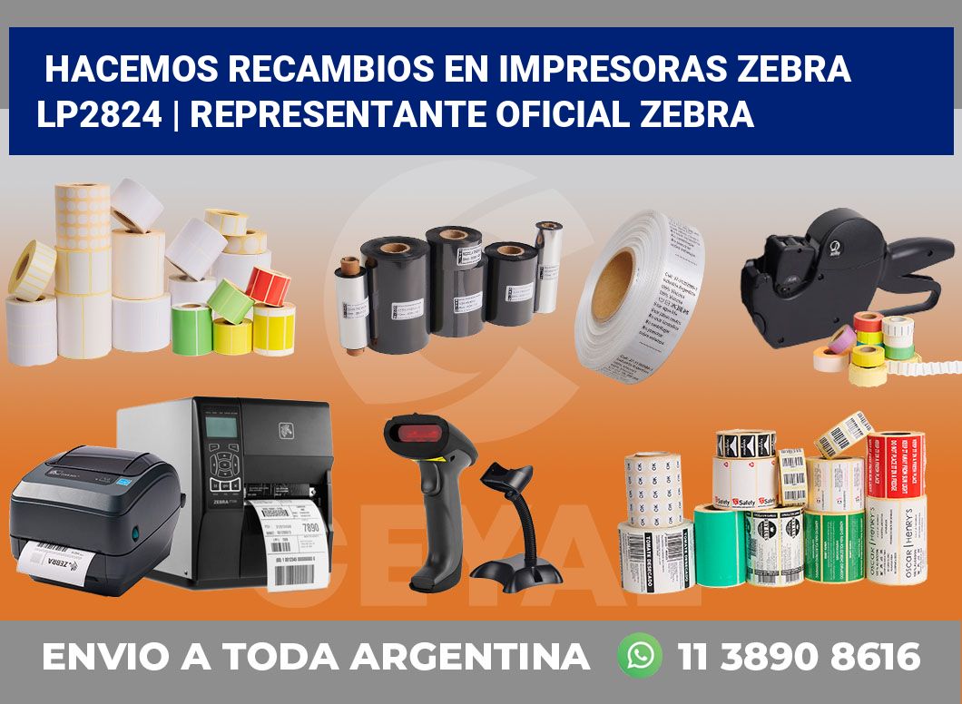 Hacemos recambios en impresoras Zebra LP2824 | Representante oficial Zebra