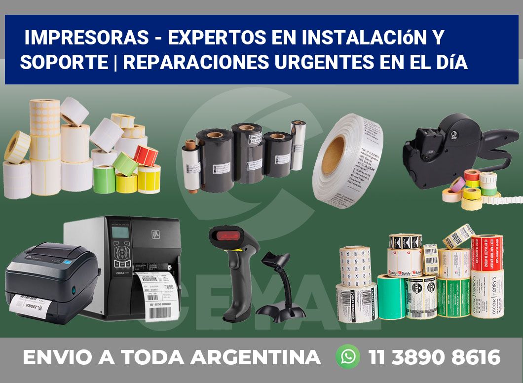 Impresoras – Expertos en instalación y soporte | Reparaciones urgentes en el día