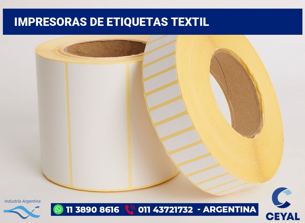 Impresoras de etiquetas textil
