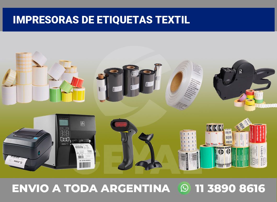 Impresoras de etiquetas textil