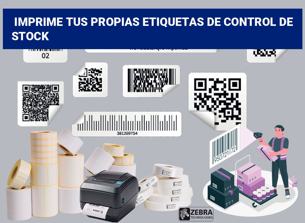 Imprime tus Propias Etiquetas de control de stock