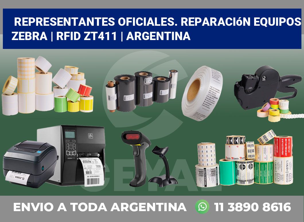 Representantes Oficiales. Reparación Equipos Zebra | RFID ZT411 | Argentina