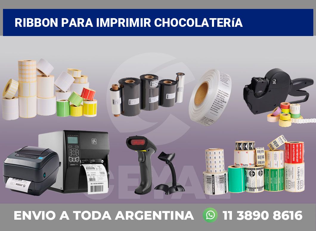 Ribbon para imprimir Chocolatería