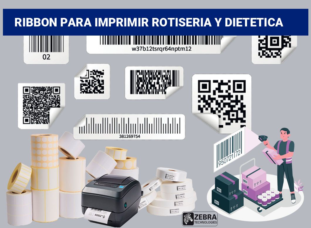 Ribbon para imprimir Rotiseria y dietetica