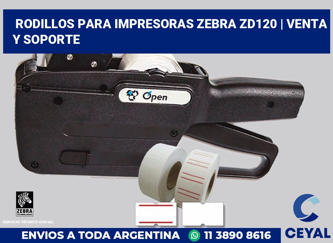 Rodillos para impresoras Zebra ZD120 | Venta y soporte
