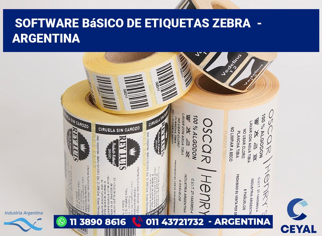 Software básico de etiquetas zebra  - Argentina