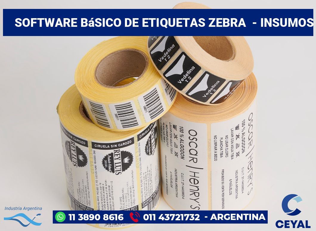 Software básico de etiquetas zebra - Insumos