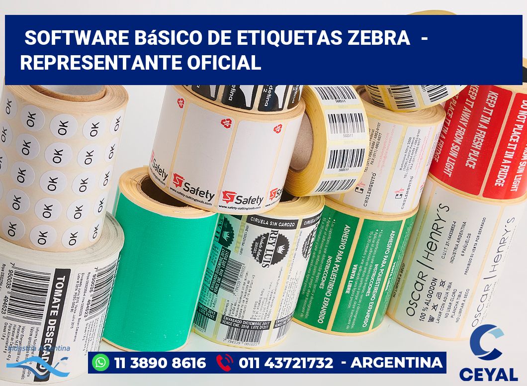 Software básico de etiquetas zebra  - Representante oficial
