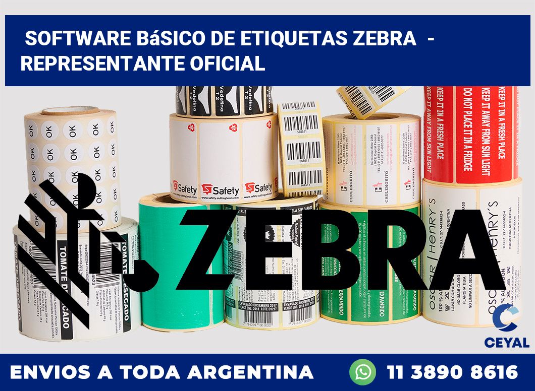Software básico de etiquetas zebra  – Representante oficial